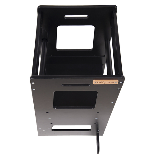 KiddyMoon Tour d’Apprentissage/d’Observation Montessori ST-003 Kitchen Helper, Noir