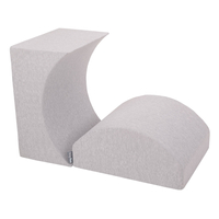 KiddyMoon Element Aire De Jeux en Mousse pour Enfants, gris clair, Multi-Taille