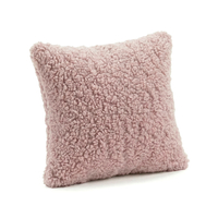 KiddyMoon Lot de 2 Coussins Décoratifs pour Enfant Et Housse Teddy Chambre Enfant, rose, 2 Oreillers