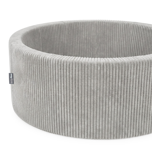 KiddyMoon Piscine Bébé 90 X 30 Cm Sans Balles, Piscine À Balles Pour Bébé Et Enfant, Piscine Enfant En Mousse Douce, Housse Côtelée Lavable, Gris clair: Sans balles, 90x30/SANSballes