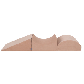 KiddyMoon Aire De Jeux En Mousse Modulable Pour Enfants Avec Housses Amovibles Résistantes Et Matériaux Doux Favorisant Imagination Et Créativité, rose des sables, Multi-Taille