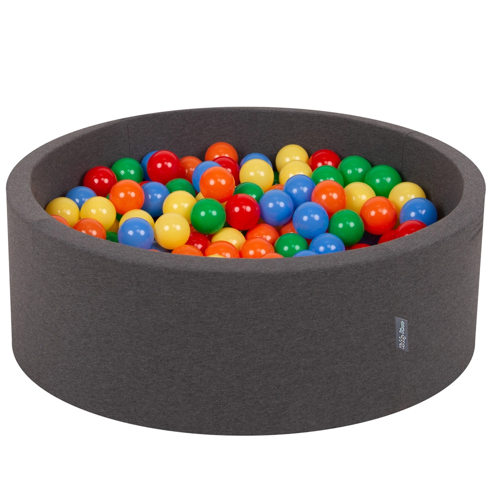 HFJKFW-Piscine À Balles 90X90X40cm-300 Balles-7Cm Carré Petit Bébé Enfant Jouets pour Les Tout