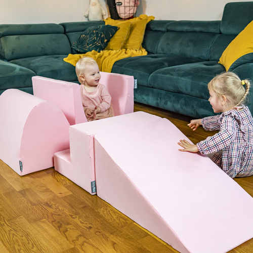 KiddyMoon Element Aire De Jeux en Mousse pour Enfants, rose, Multi-Taille