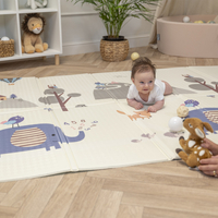 KiddyMoon Tapis de Jeu pour Enfant Bébé Tapis Mousse Tapis de Sol Tapis d'éveilBebe Reversible Stimulation De L'Imagination Pliable Pour L'Intérieur Et L'Extérieur, , 150x200x1cm