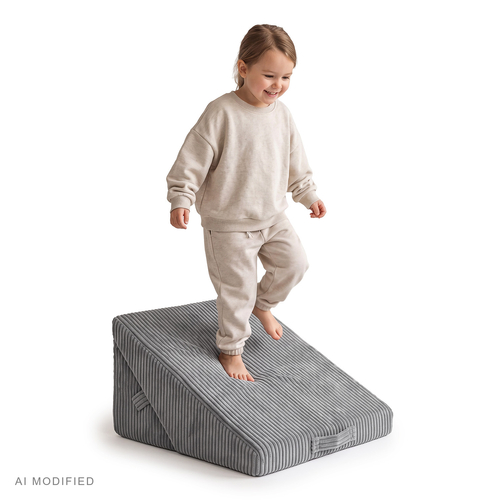 KiddyMoon coussin modulable enfant en polyester, gris foncé, M