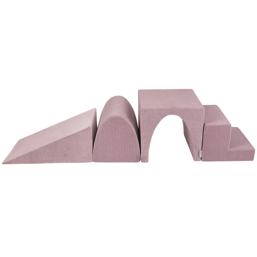 KiddyMoon Parcours Motricité En Mousse Enfants Tricot Côtelé Favorise Créativité, , Multi-Taille