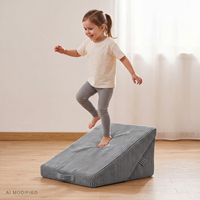 KiddyMoon coussin modulable enfant en polyester, gris foncé, M
