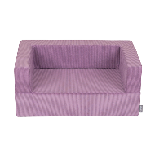 KiddyMoon Canapé en Mousse pour Enfants avec Balles Pour chambre d'enfant Léger Modulable Confortable Housse Amovible Parfait pour Jouer Lire et Se Détendre, violet, Canapé