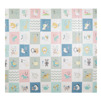 KiddyMoon Tapis de Jeu pour Enfant Bébé Tapis Mousse Tapis de Sol Tapis d'éveilBebe Reversible Stimulation De L'Imagination Pliable Pour L'Intérieur Et L'Extérieur, brun-éléphant, 180x200x1cm