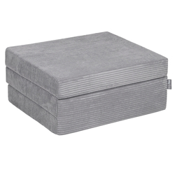 KiddyMoon Matelas Enfant Pliable en Mousse Matelas Pouf pour Tout-Petits, Chambre d'Enfant, gris foncé, 165x70x10 cm