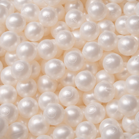 KiddyMoon Balles pour Piscine Colorées ∅6cm Plastique Enfant Bébé Fabriqué en EU, perle, 300 Balles/6cm