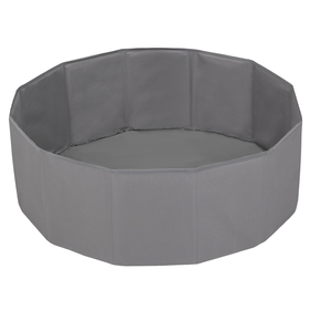 piscine à balles multicolores piscine pliable pour les enfant, gris, 300 balles