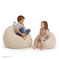 KiddyMoon KM-BAG-ES Meubles fauteuils, beige