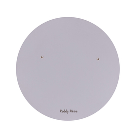 Déco murale KiddyMoon Relief 3D décoration en bois contreplaqué, lune pleine : gris , UNI