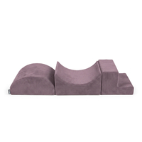 KiddyMoon parcours de motricité en mousse à 3 éléments, violet, Multi-Taille