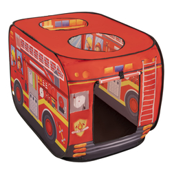 Tente De Jeu Enfant Camion De Pompiers Avec Boules Incluses Pour Intérieur Extérieur Cadeau Développement Sensoriel Et Jeux De Rôle Montessori, , SANS Balles