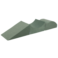 KiddyMoon Aire De Jeux En Mousse Modulable Pour Enfants Avec Housses Amovibles Résistantes Et Matériaux Doux Favorisant Imagination Et Créativité, vert forêt, Multi-Taille