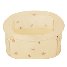NK-200X piscine aire de jeux pliable avec balles, beige clair: beige pastel/jaune pastel/blanc/menthe/rose poudré, 100 Balles