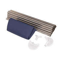 parc bébé hexagonal pliable avec balles plastiques, Bleu:girs/blanc/turquoise, 400 balles