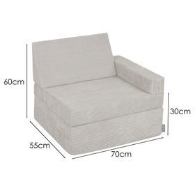 KiddyMoon Fauteuil Enfant Convertible en Mousse, Fauteuil pour Enfants Chaise pour Chambre d'Enfants Matelas Pliable Matelas Fauteuil Relax Fauteuil Douillet, , 70x55x30 cm