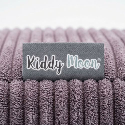 KiddyMoon Coussin Sauteur Enfant Mini Trampoline Interieur Rembourrage A Ressorts Housse Amovible En Tissu Cotele Deux Poignees Des 3 Ans, Violet, Mini Trampoline Avec Dossier Et Accoudoir