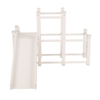 KiddyMoon aire de jeux en bois avec toboggan pour enfants, , UNI