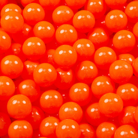 KiddyMoon Balles Colorées Plastique ∅7cm pour Piscine Enfant Bébé Fabriqué en EU, orange, 100 Balles/7cm