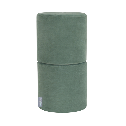 KiddyMoon Aire De Jeux En Mousse Modulable Pour Enfants Avec Housses Amovibles Résistantes Et Matériaux Doux Favorisant Imagination Et Créativité, vert forêt, Pouf/Pouf