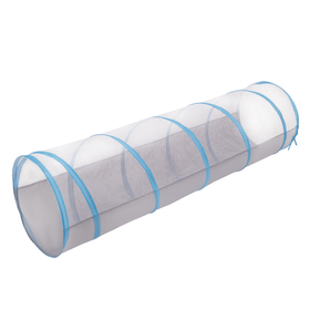 Tunnel Pliable Pour Enfants Tunnel de Jeu Avec Balles Jouet de Pliable Pop-up Pour Bébé Idéal Pour Jouer À L'Intérieur Et À L'Extérieur, gris-bleu, Sans Balles