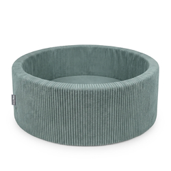 KiddyMoon Piscine Bébé 90 X 30 Cm Sans Balles, Piscine À Balles Pour Bébé Et Enfant, Piscine Enfant En Mousse Douce, Housse Côtelée Lavable, Vert: Sans balles, 90x30/SANSballes