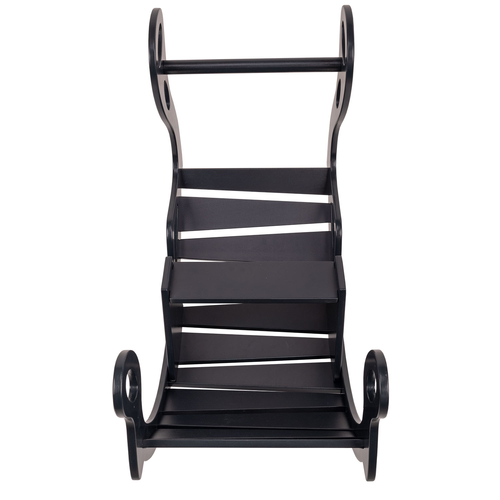 KiddyMoon Bascule pour Enfants Rocker Bébé Balancelle, noir, 90,6x39x69 cm