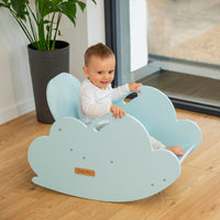 KiddyMoon Bascule pour Enfants Rocker Bébé Balancelle Montessori Nuage AR-002, , Nuage