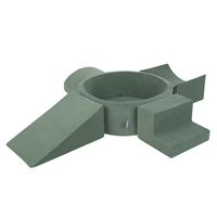 KiddyMoon Aire Velvet De Jeux en Mousse avec Rond Piscine à Balles pour Enfants, vert forêt: turquoise foncé/beige pastel/gris de vert/saumon