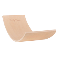KiddyMoon Planche D'équilibre pour Enfants Planche à Balancer Montessori, Naturelle, 83x29,5x1,4 cm