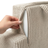KiddyMoon Fauteuil Pliable pour Enfant en Mousse Canapé Convertible 2 en 1, beige, UNI