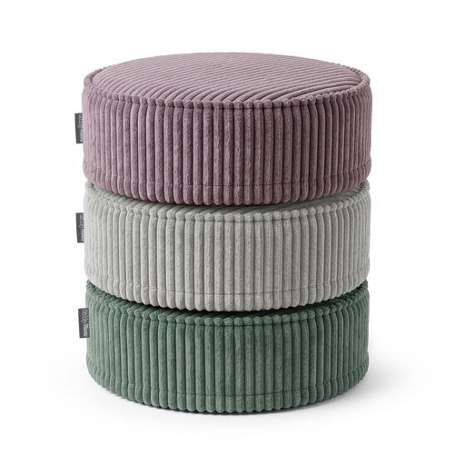 KiddyMoon Ensemble 3 Modules en Mousse pour Enfants pour Chambre D'enfant, vert-gris clair-violet, Sx3