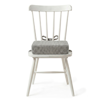 KiddyMoon Coussin Rehausseur De Chaise Enfant, Assise Rehaussée 10 Cm Avec Housse Lavable Et Liens d’Attache, gris foncé, 33x33x10