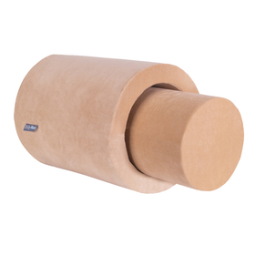 KiddyMoon Aire De Jeux En Mousse Modulable Pour Enfants Avec Housses Amovibles Résistantes Et Matériaux Doux Favorisant Imagination Et Créativité, rose des sables, Tonneau/Rouleau