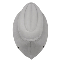 KiddyMoon Gonflable Fauteuil Sensoriel Enfant Avec Poignées Et Pompe, gris, XL