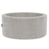 KiddyMoon Piscine Bébé 90 X 30 Cm Sans Balles, Piscine À Balles Pour Bébé Et Enfant, Piscine Enfant En Mousse Douce, Housse Côtelée Lavable, Gris clair: Sans balles, 90x30/SANSballes