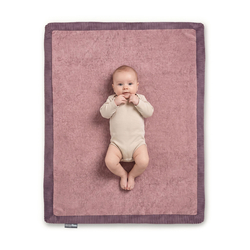 KiddyMoon Tapis de jeu doux pour enfant, antidérapant, rectangulaire, rose