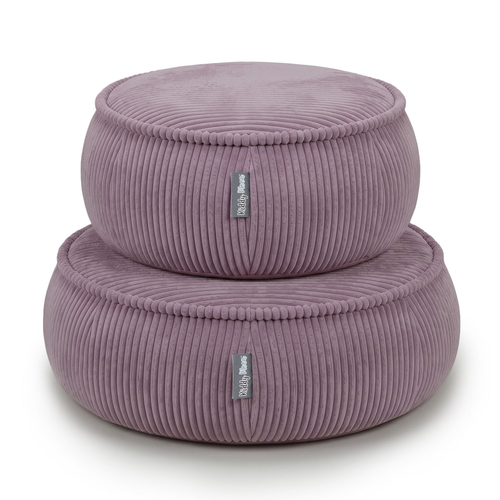 KiddyMoon pouf rond en polyester pour chambre d'enfant, violet, M