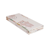 KiddyMoon Tapis de Jeu pour Enfant Bébé Tapis Mousse Tapis de Sol Tapis d'éveilBebe Reversible Stimulation De L'Imagination Pliable Pour L'Intérieur Et L'Extérieur, brun-éléphant, 180x200x1cm