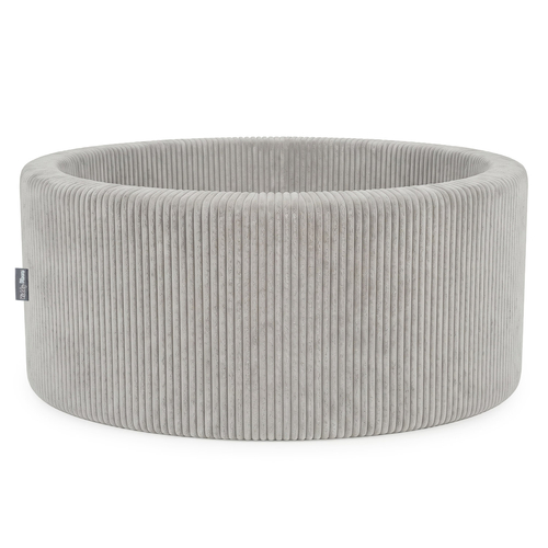KiddyMoon Piscine Bébé 90 X 30 Cm Sans Balles, Piscine À Balles Pour Bébé Et Enfant, Piscine Enfant En Mousse Douce, Housse Côtelée Lavable, Gris clair: Sans balles, 90x30/SANSballes