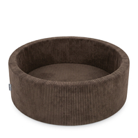 KiddyMoon Piscine Bébé 90 X 30 Cm Sans Balles, Piscine À Balles Pour Bébé Et Enfant, Piscine Enfant En Mousse Douce, Housse Côtelée Lavable, Marron: Sans balles, 90x30/SANSballes