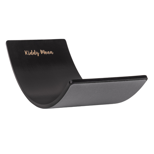 KiddyMoon Planche D'équilibre pour Enfants Planche à Balancer Montessori, Noir, planche