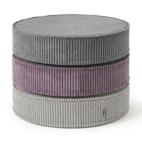 KiddyMoon Ensemble 3 Modules en Mousse pour Enfants pour Chambre D'enfant, gris foncé-violet-gris clair, Lx3