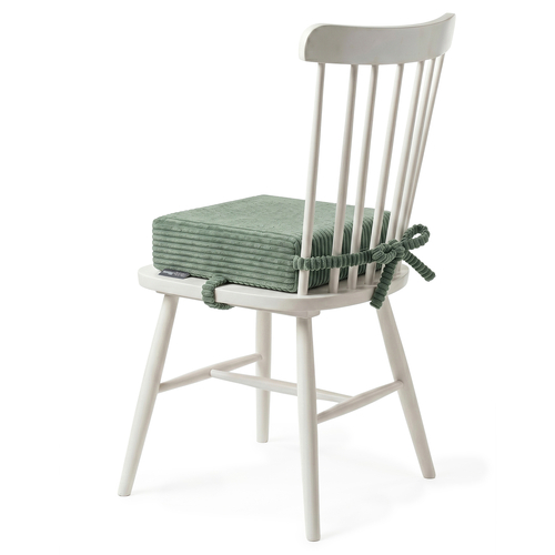 KiddyMoon Coussin Rehausseur De Chaise Enfant, Assise Rehaussée 10 Cm Avec Housse Lavable Et Liens d’Attache, vert, 33x33x10