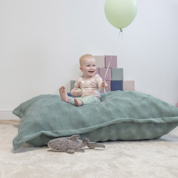 KiddyMoon Coussin Sensoriel Enfant Rempli De Balles Plastique Rééducation Ludique, vert, 100x140/700 Balles