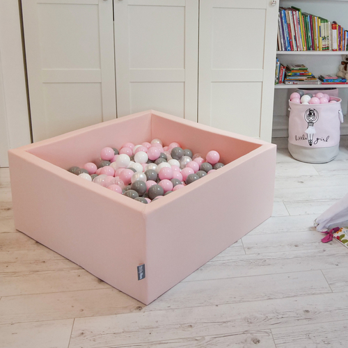 KiddyMoon Housse Amovible pour La Piscine pour Bébé fabriquée en UE, rose, 120x30cm